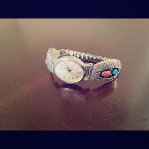 Sterling Silver Turquoise Watch